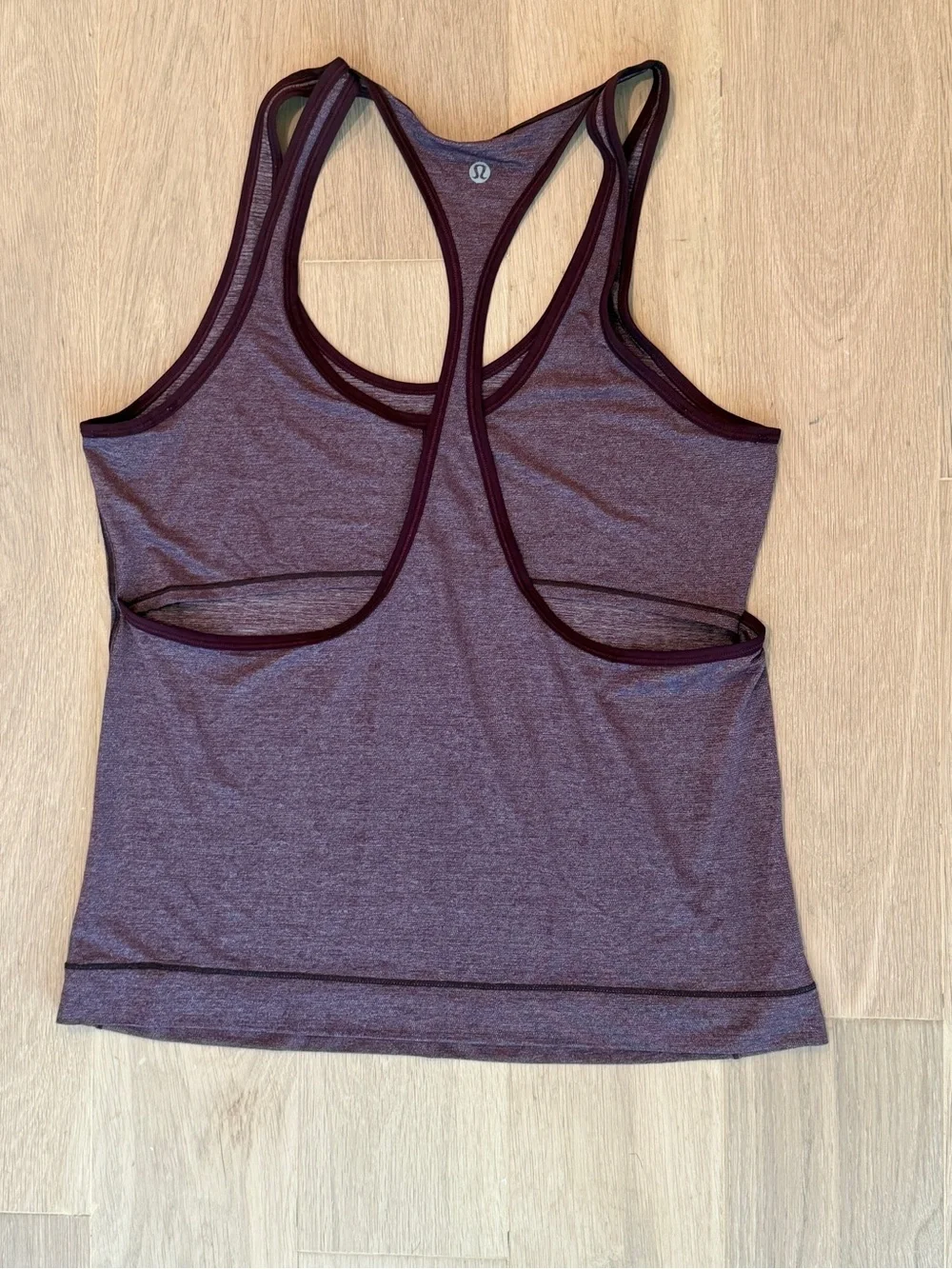 Lululemon Run The Day Tank Top Heathered Adobe Red Size 4 Small